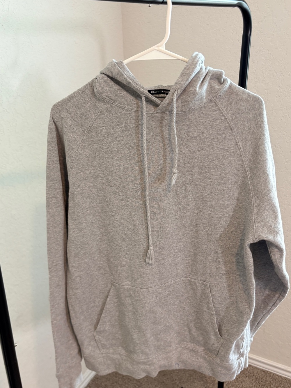 Brandy Melville Light Gray Pullover Hoodie